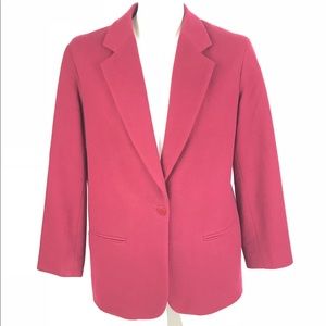 J CREW Wool Cashmere Single Button Blazer 8